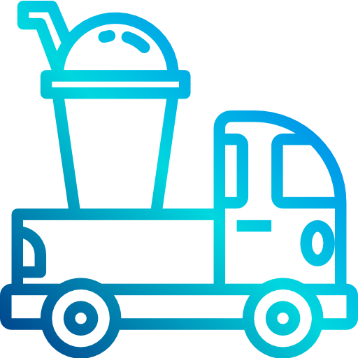 Coffee truck xnimrodx Lineal Gradient icon