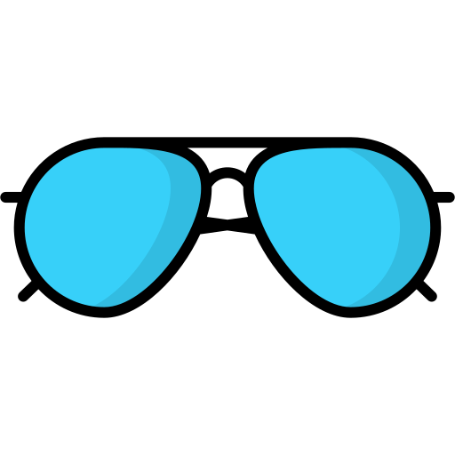 occhiali da sole Generic color lineal-color icona