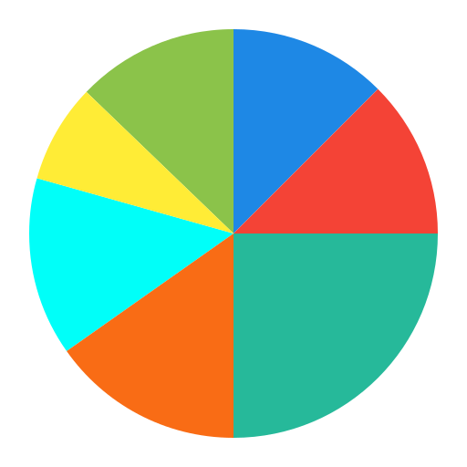 gráfico de pizza Generic color fill Ícone