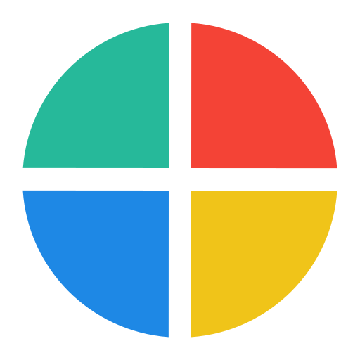 파이 차트 Generic color fill icon