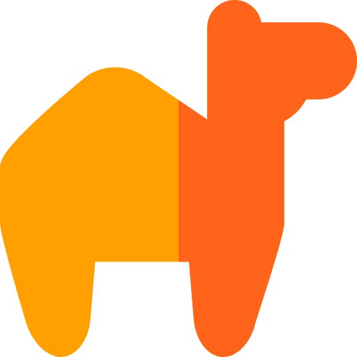 wielbłąd Basic Rounded Flat ikona