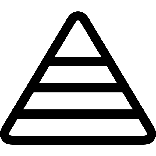 ピラミッド Basic Rounded Lineal icon