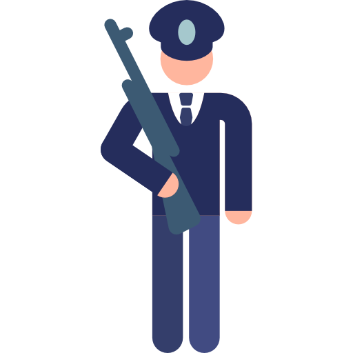 Policeman Pictograms Colour icon