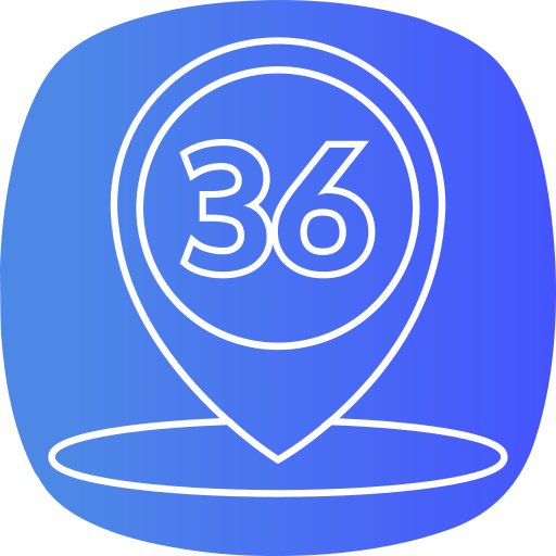 Thirty six Generic gradient fill icon
