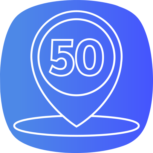 vijftig Generic gradient fill icoon