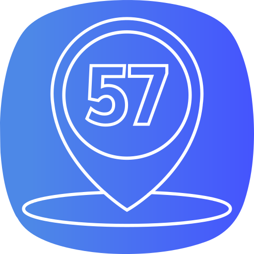 Fifty seven Generic gradient fill icon