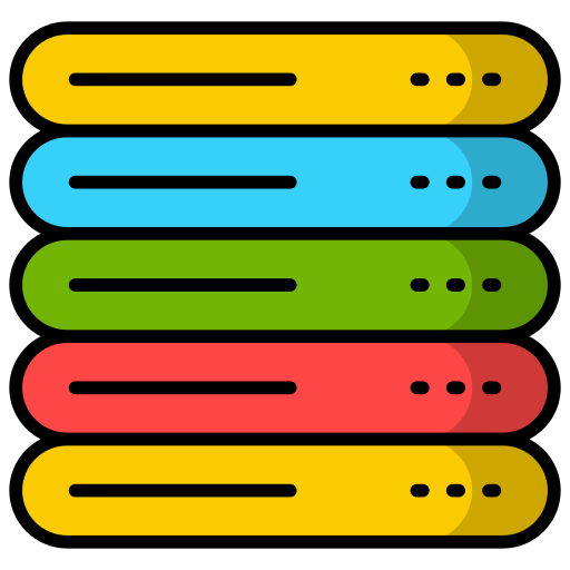 base de datos Generic color lineal-color icono