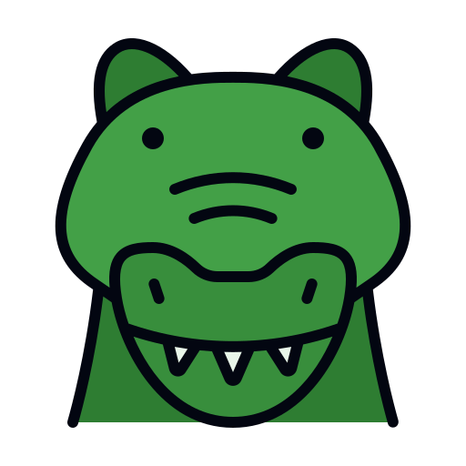 krokodyl Generic color lineal-color ikona