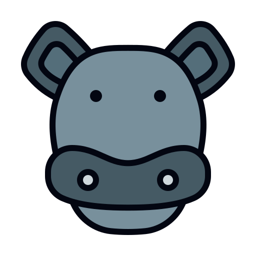 hipopotam Generic color lineal-color ikona