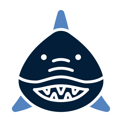 requin Generic color fill Icône