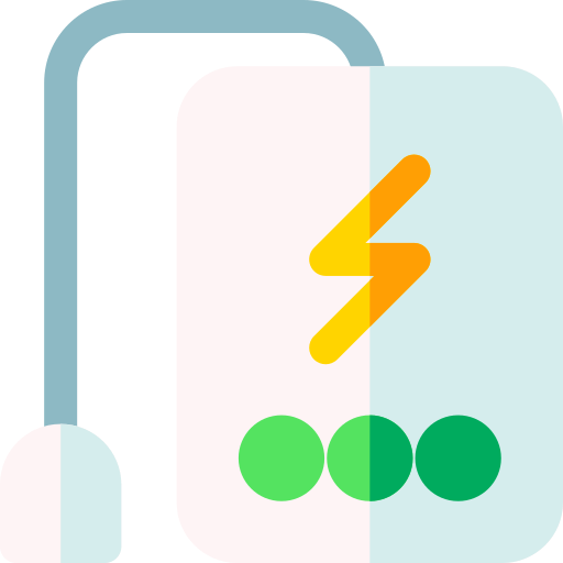 Power bank Basic Rounded Flat icon