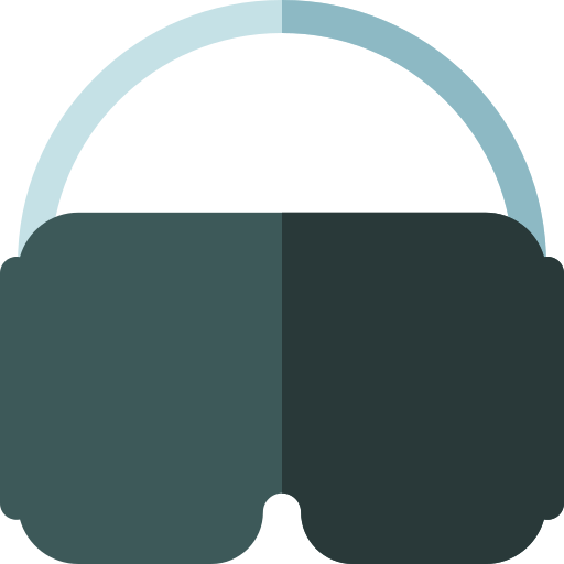 gafas de realidad virtual Basic Rounded Flat icono