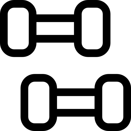 Гантели Basic Rounded Lineal иконка