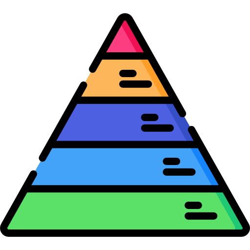 piramide Special Lineal color icona