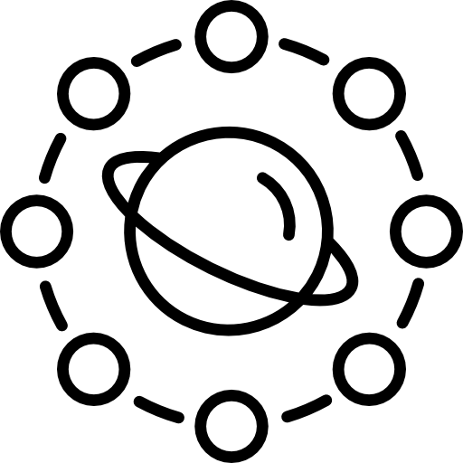 土星 Made by Made Lineal icon