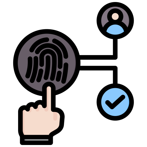 Biometric authentication Generic color lineal-color icon