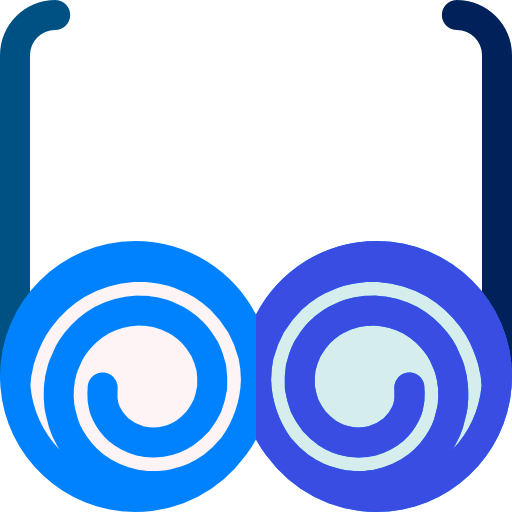 lentes Basic Rounded Flat icono