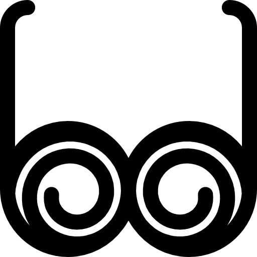 안경 Basic Rounded Lineal icon