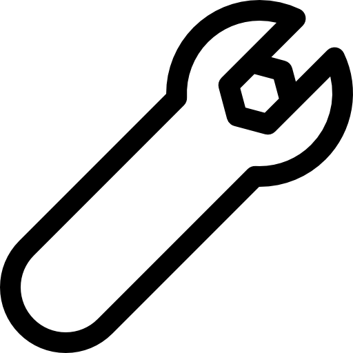 moersleutel Basic Rounded Lineal icoon