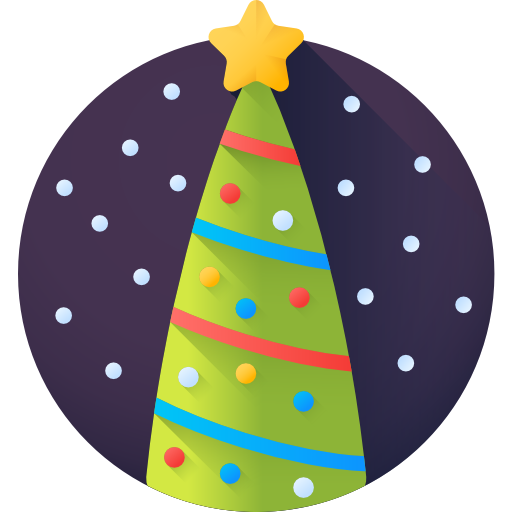 Christmas tree 3D Color icon