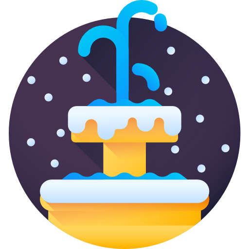 噴水 3D Color icon