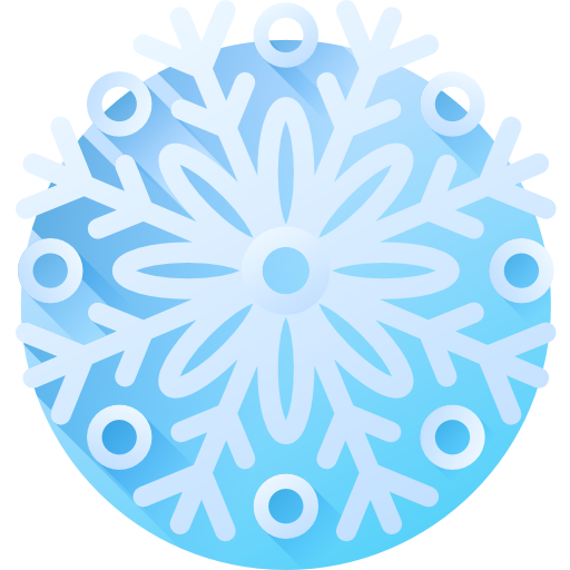Снежинка 3D Color иконка