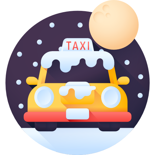 택시 3D Color icon
