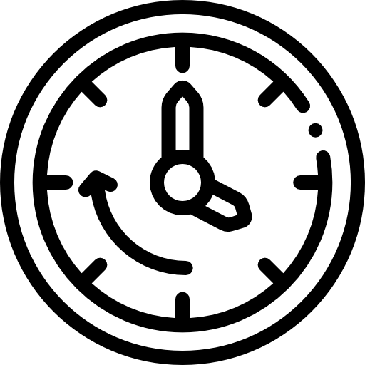 temps Detailed Rounded Lineal Icône