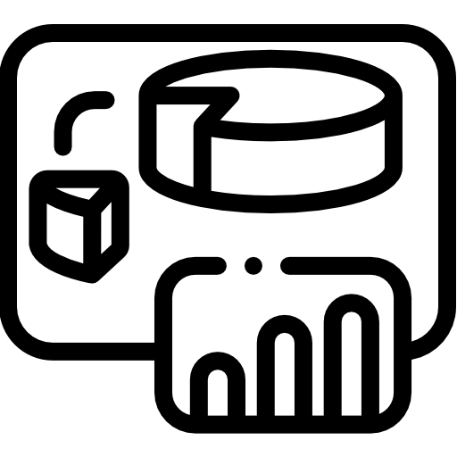 cirkeldiagram Detailed Rounded Lineal icoon