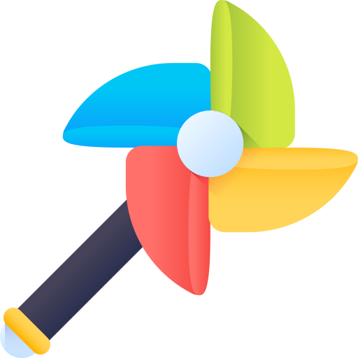 windmolen 3D Color icoon