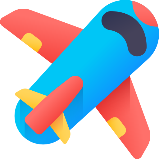 flugzeug 3D Color icon