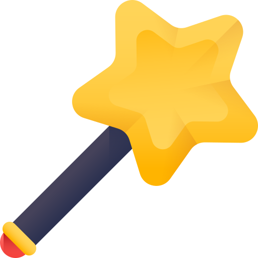 지팡이 3D Color icon