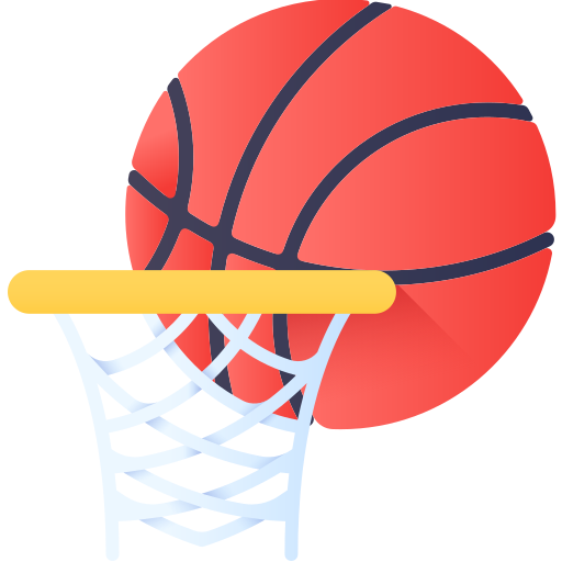 pallacanestro 3D Color icona