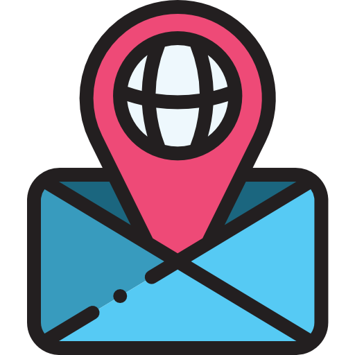 Location pin Detailed Rounded Lineal color icon