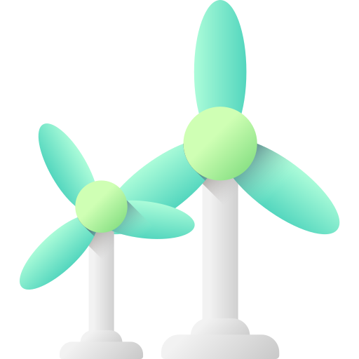 풍력 발전 3D Color icon