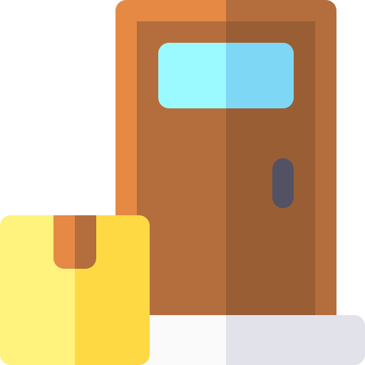 Door delivery Basic Rounded Flat icon