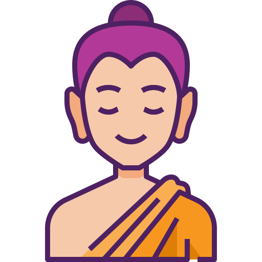 Buddha Generic color lineal-color icon
