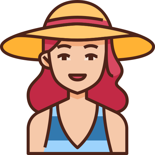 Beach hat Generic color lineal-color icon