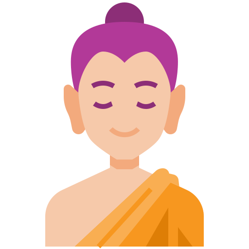 Buddha Generic color lineal-color icon