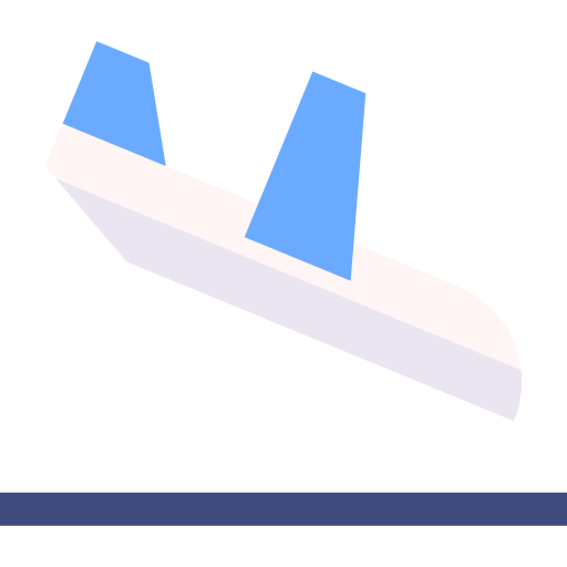 aterrizaje Basic Straight Flat icono