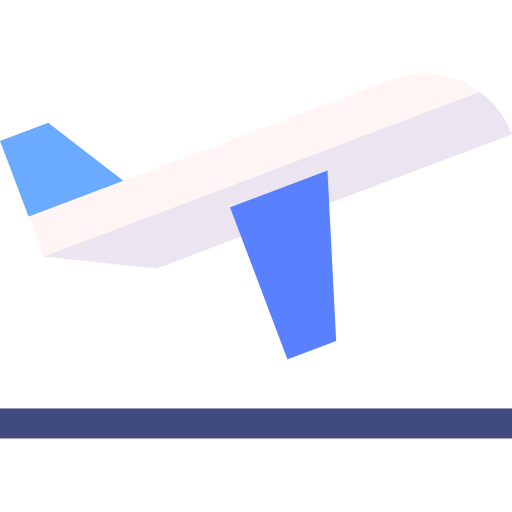 離陸する Basic Straight Flat icon