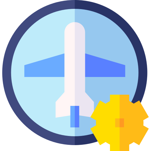 Flight status Basic Straight Flat icon