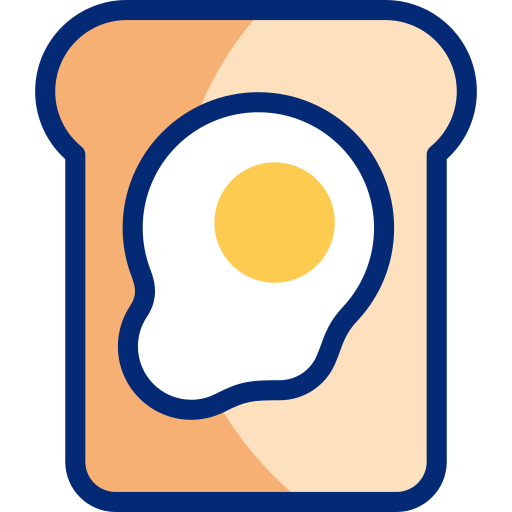 Egg bread Basic Accent Lineal Color icon