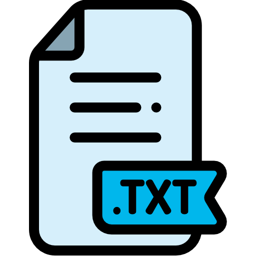 txt Detailed Rounded Lineal color icon
