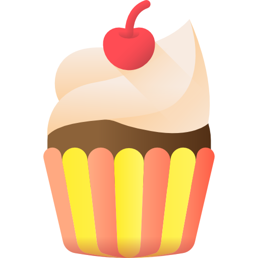 cupcake 3D Color Icône