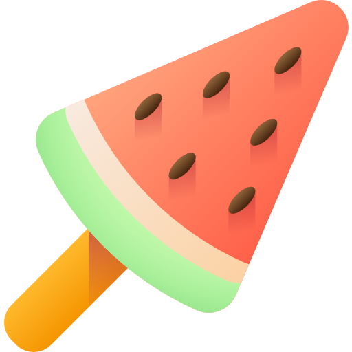 helado 3D Color icono