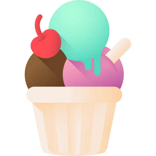 アイスクリーム 3D Color icon