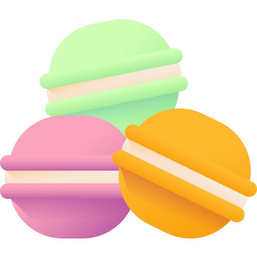 macaron 3D Color Icône
