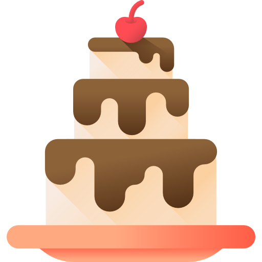 gâteau 3D Color Icône