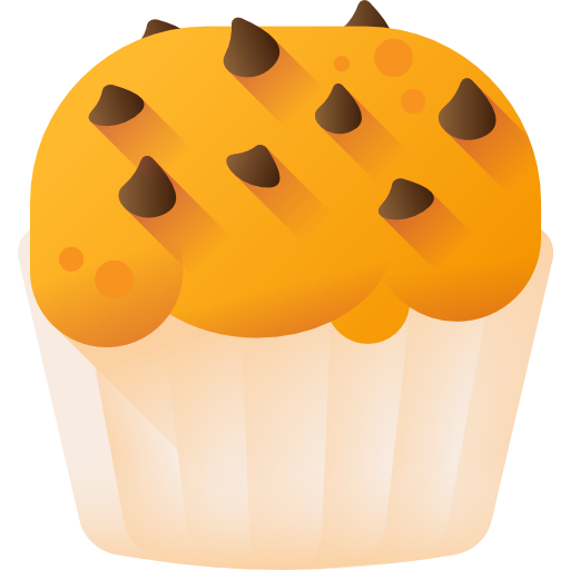 Muffin 3D Color icon